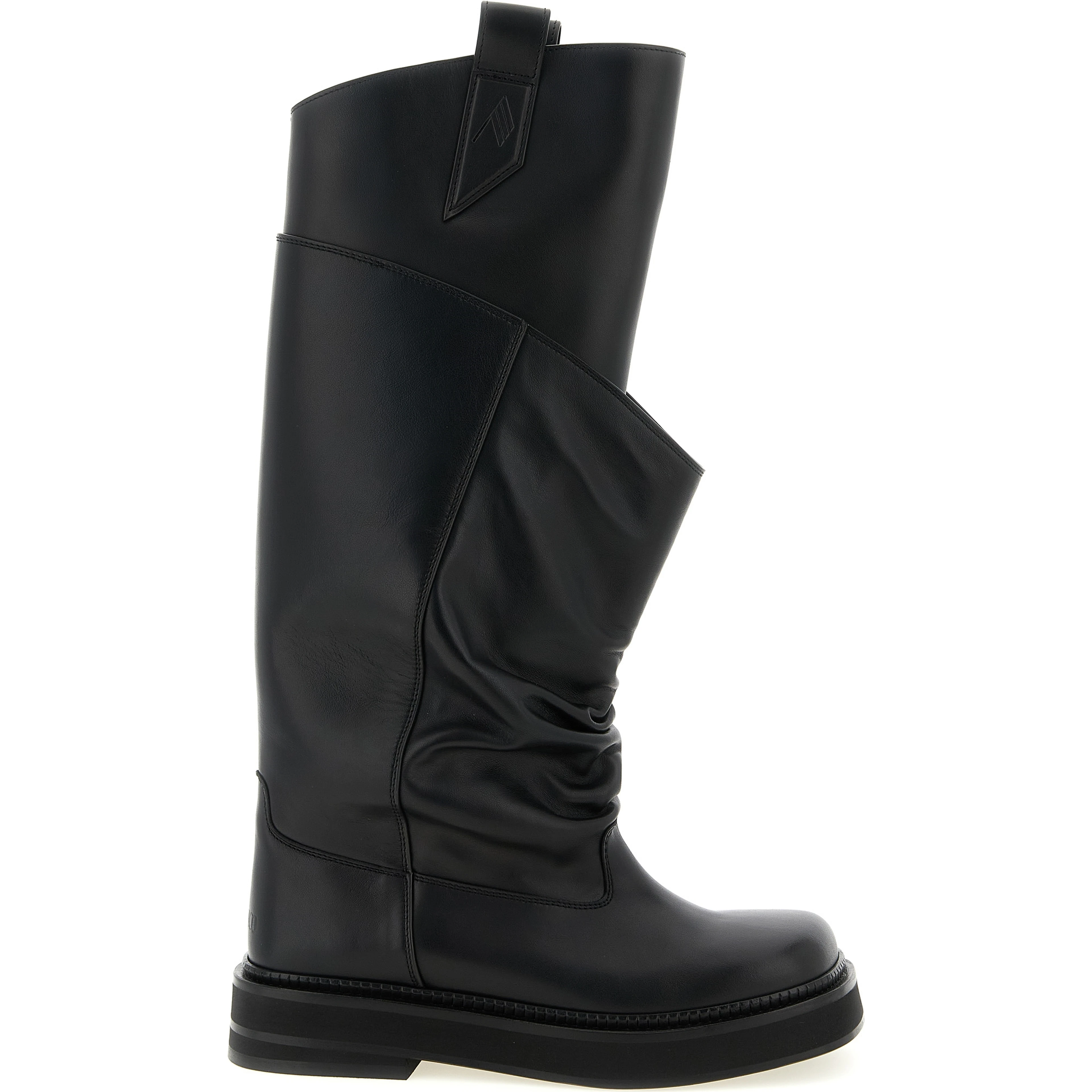 Black Calfskin Over The Knee