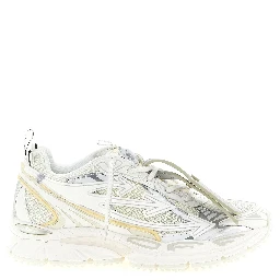 White Polyethylene Athletic Sneakers