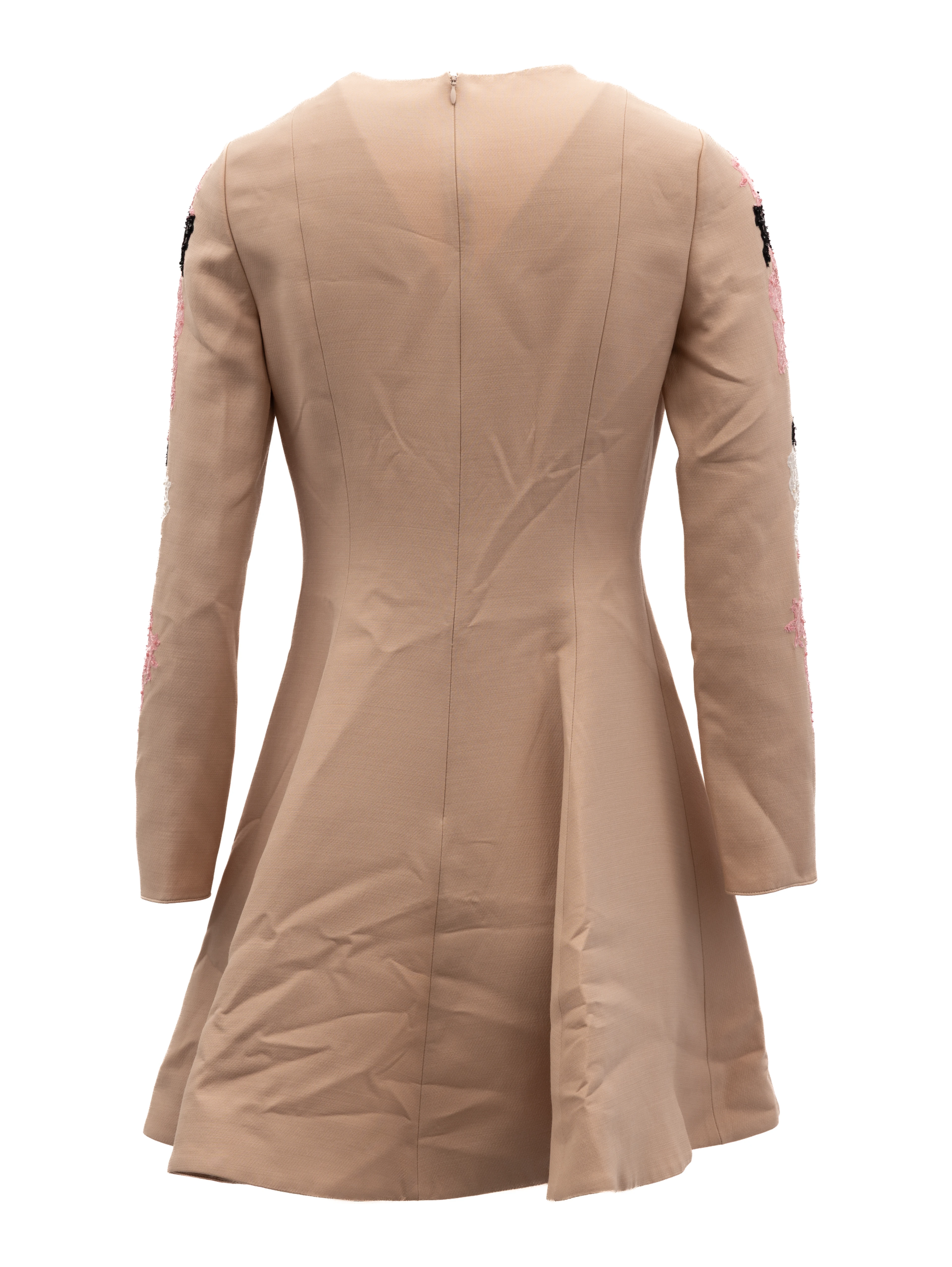 Beige Lace Cocktail Dress
