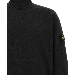 Black Cotton Sweatshirt