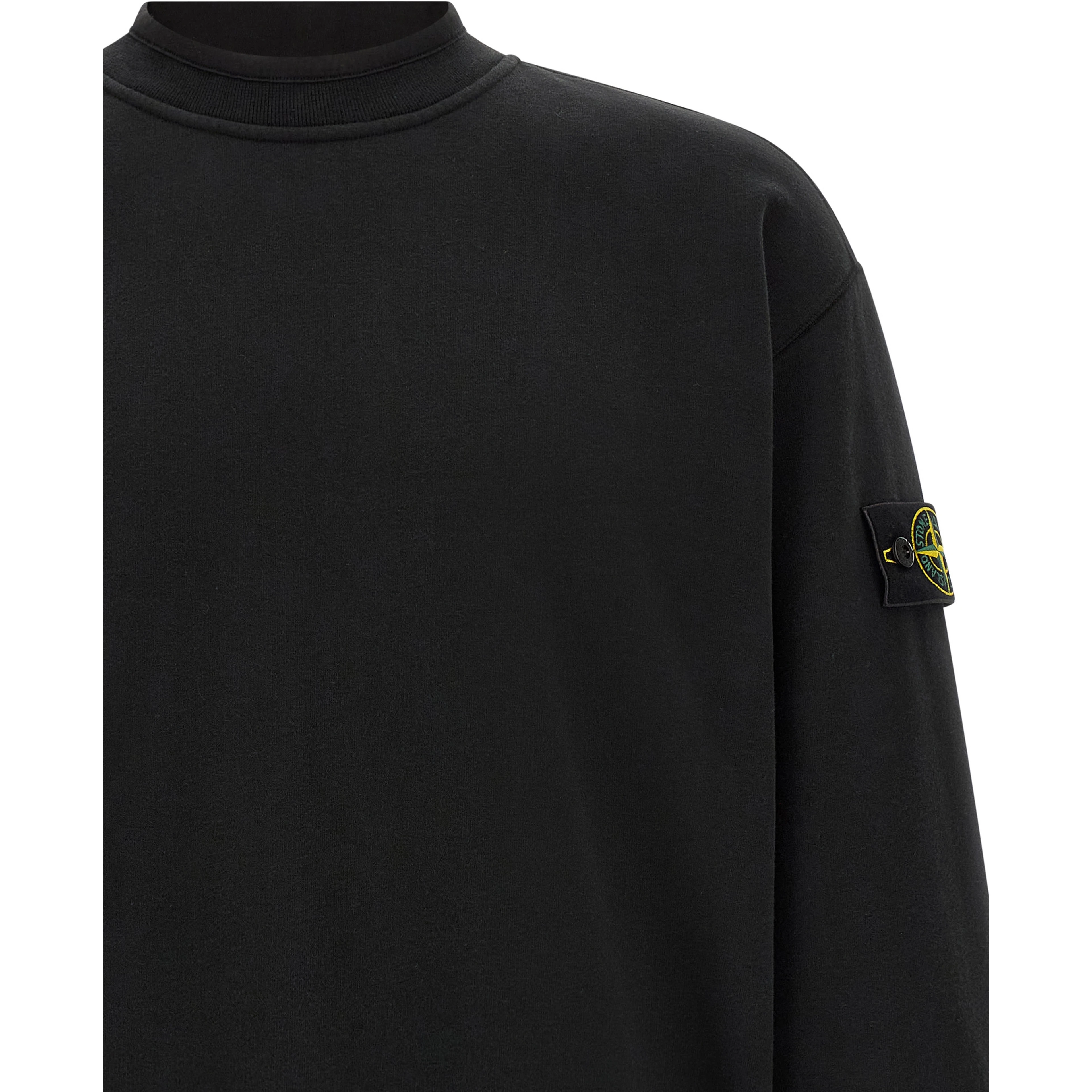 Black Cotton Sweatshirt