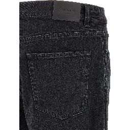 Black Cotton Relaxed Fit Jeans