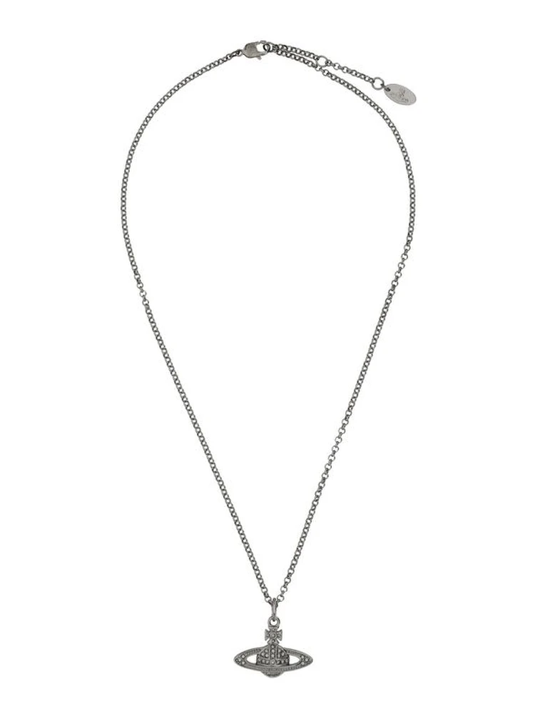 Gray Brass Necklace