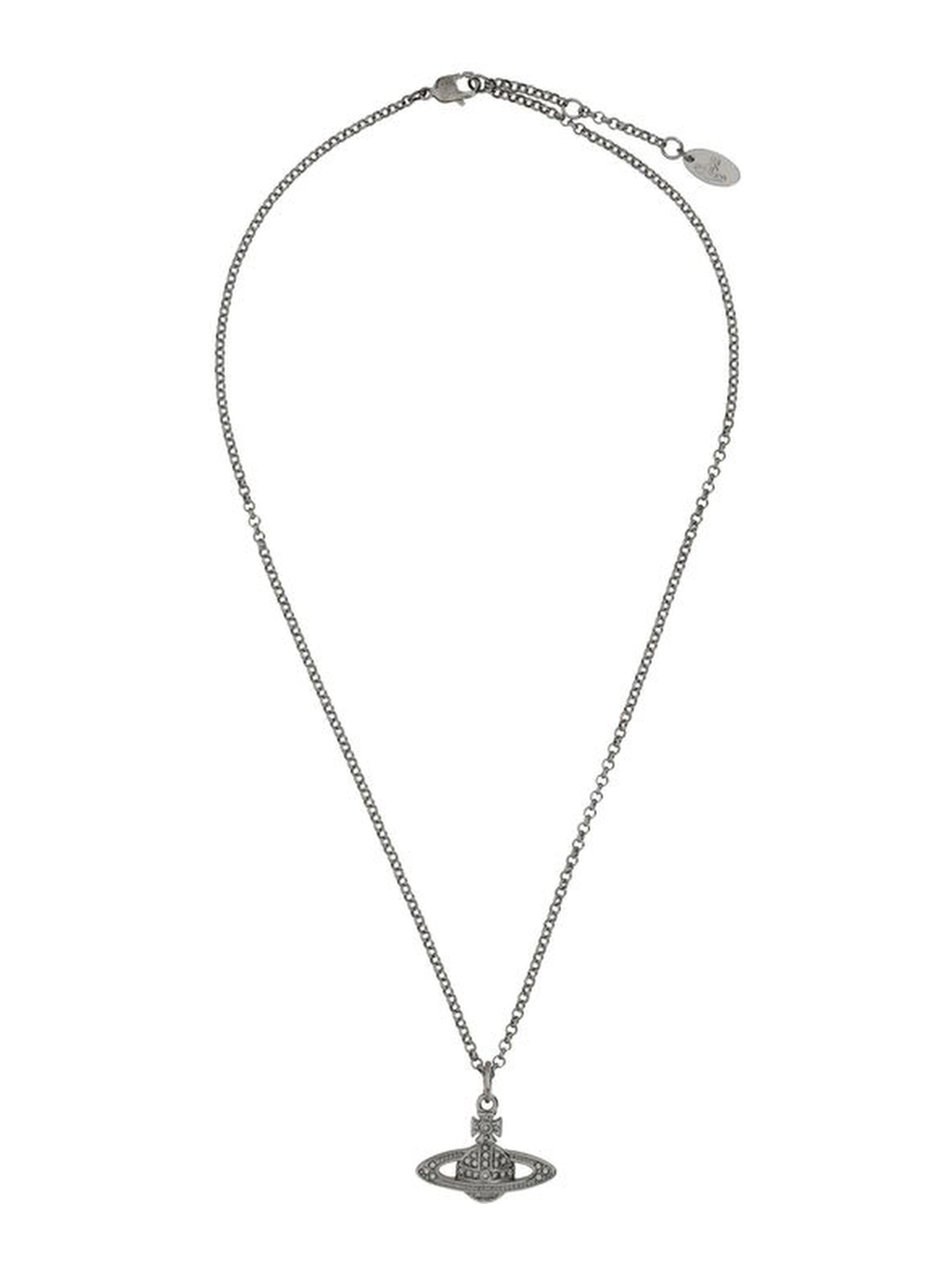 Gray Brass Necklace