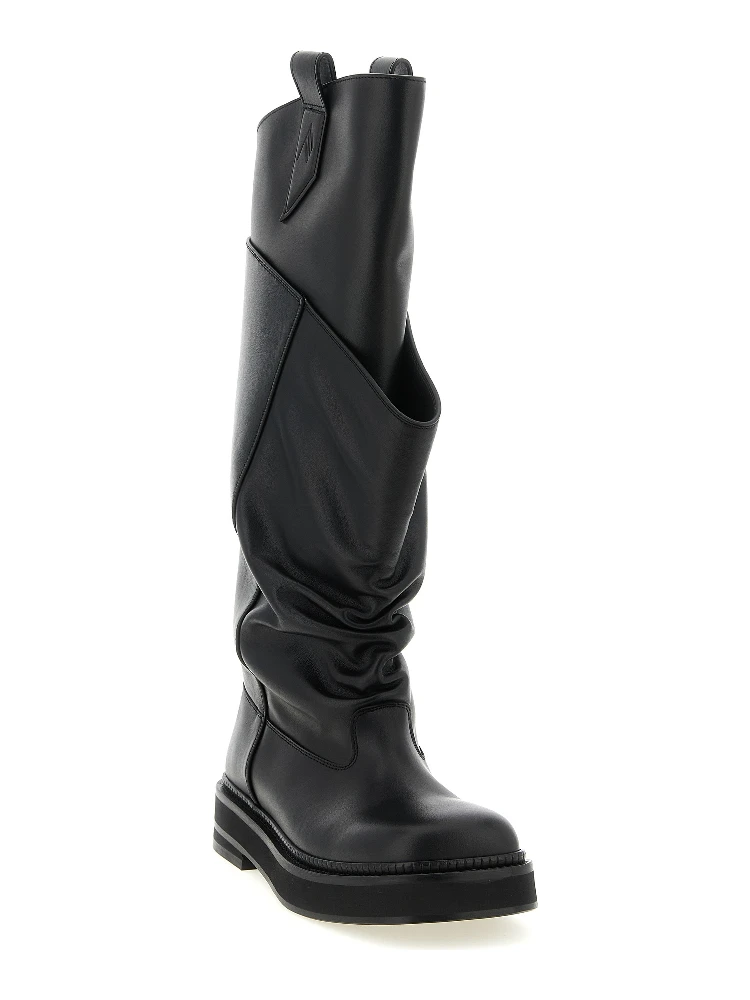 Black Calfskin Over The Knee alternative