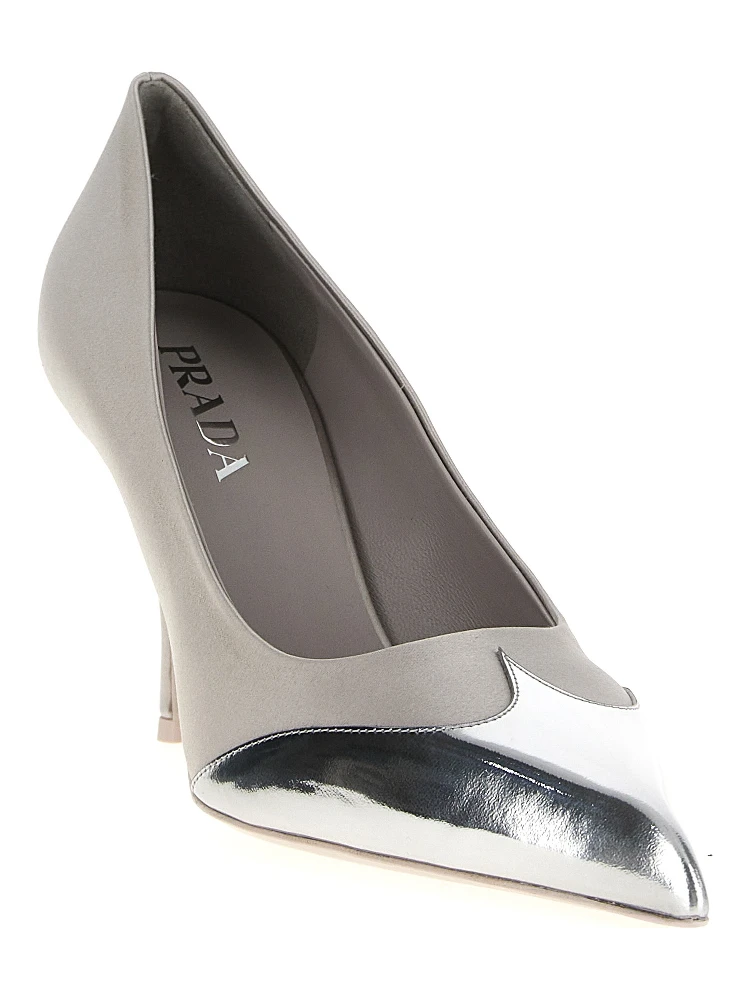 Silver Viscose High Heel Pumps alternative
