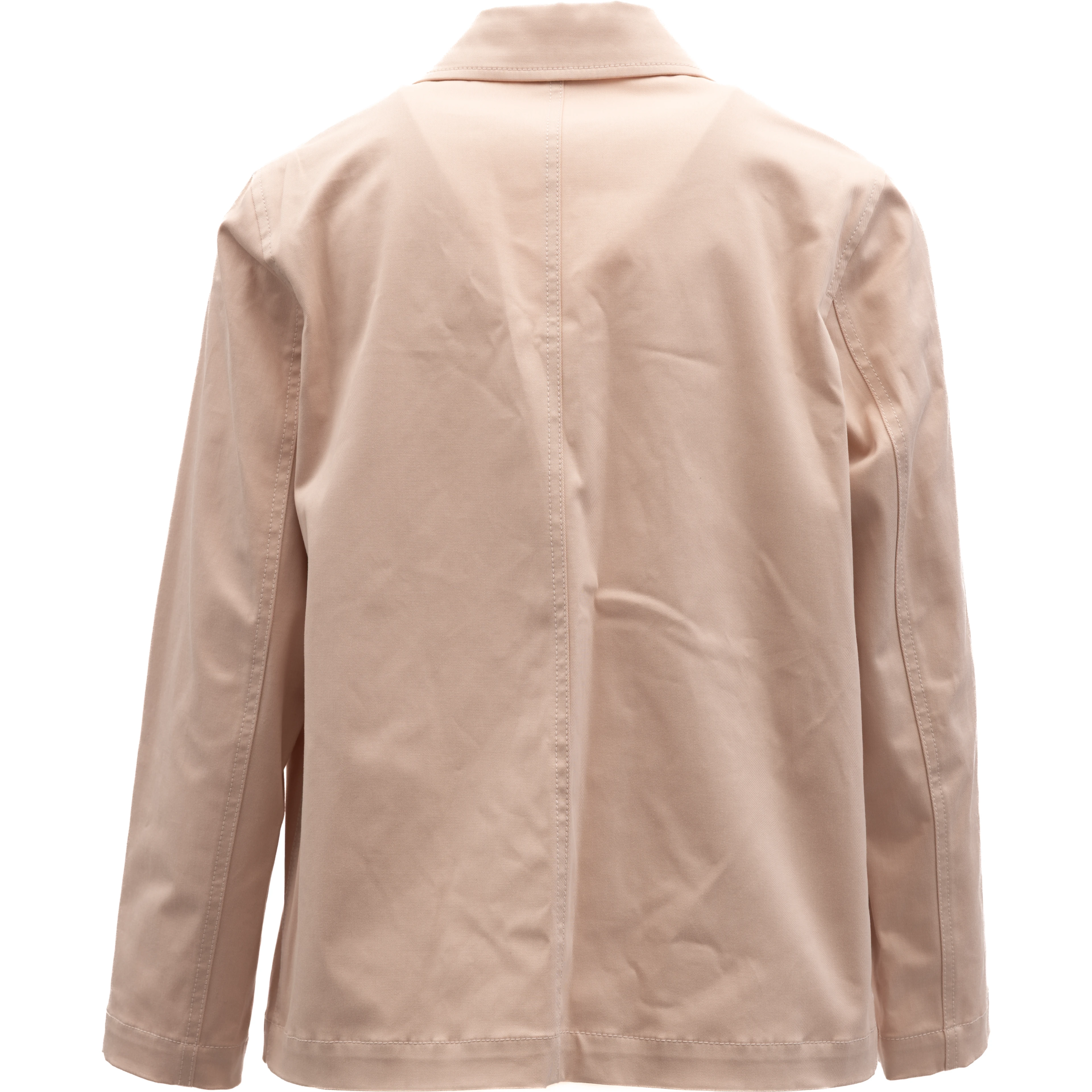 Women Beige Cotton Denim Jacket
