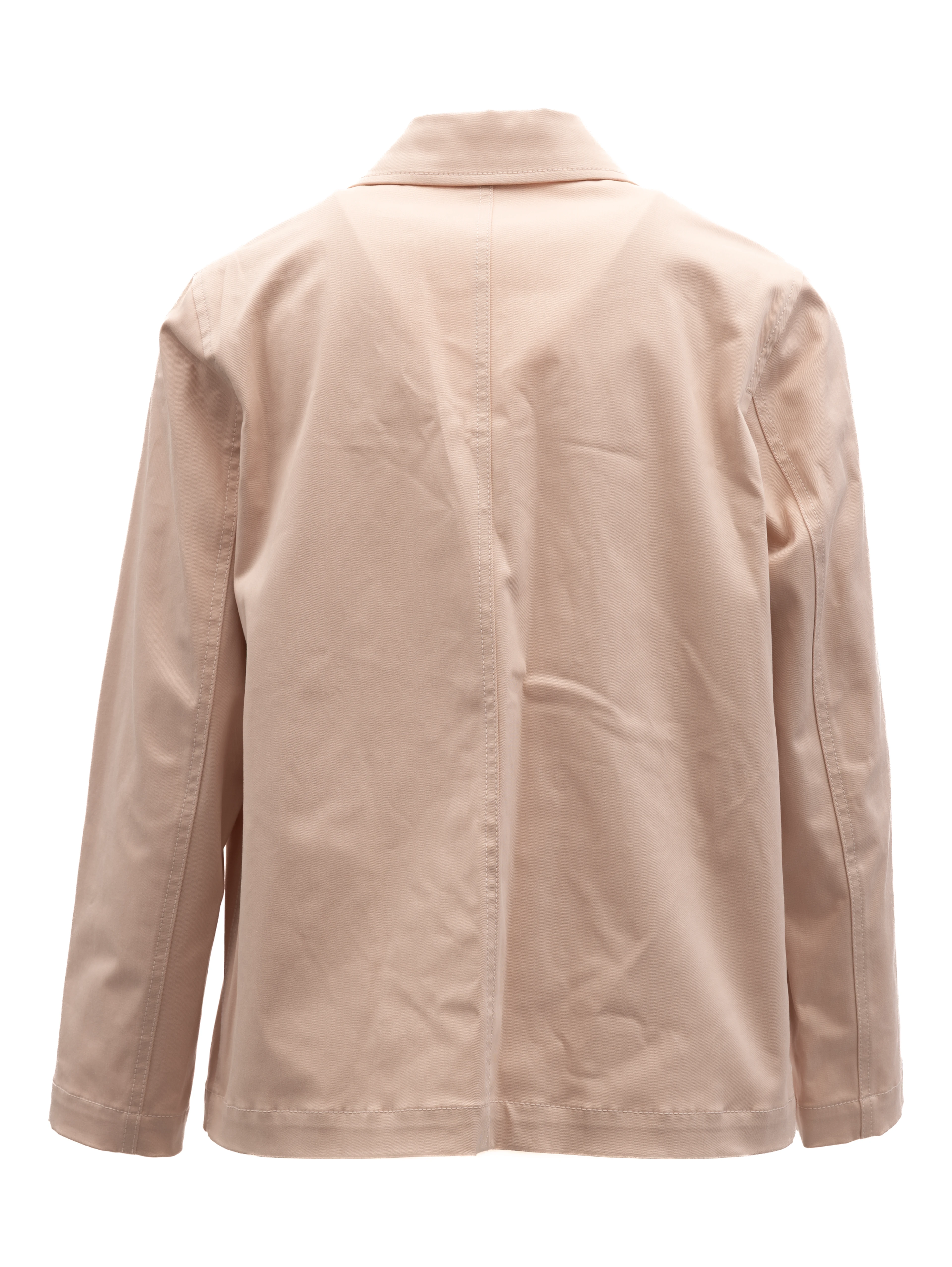 Women Beige Cotton Denim Jacket