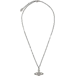 Gray Brass Necklace