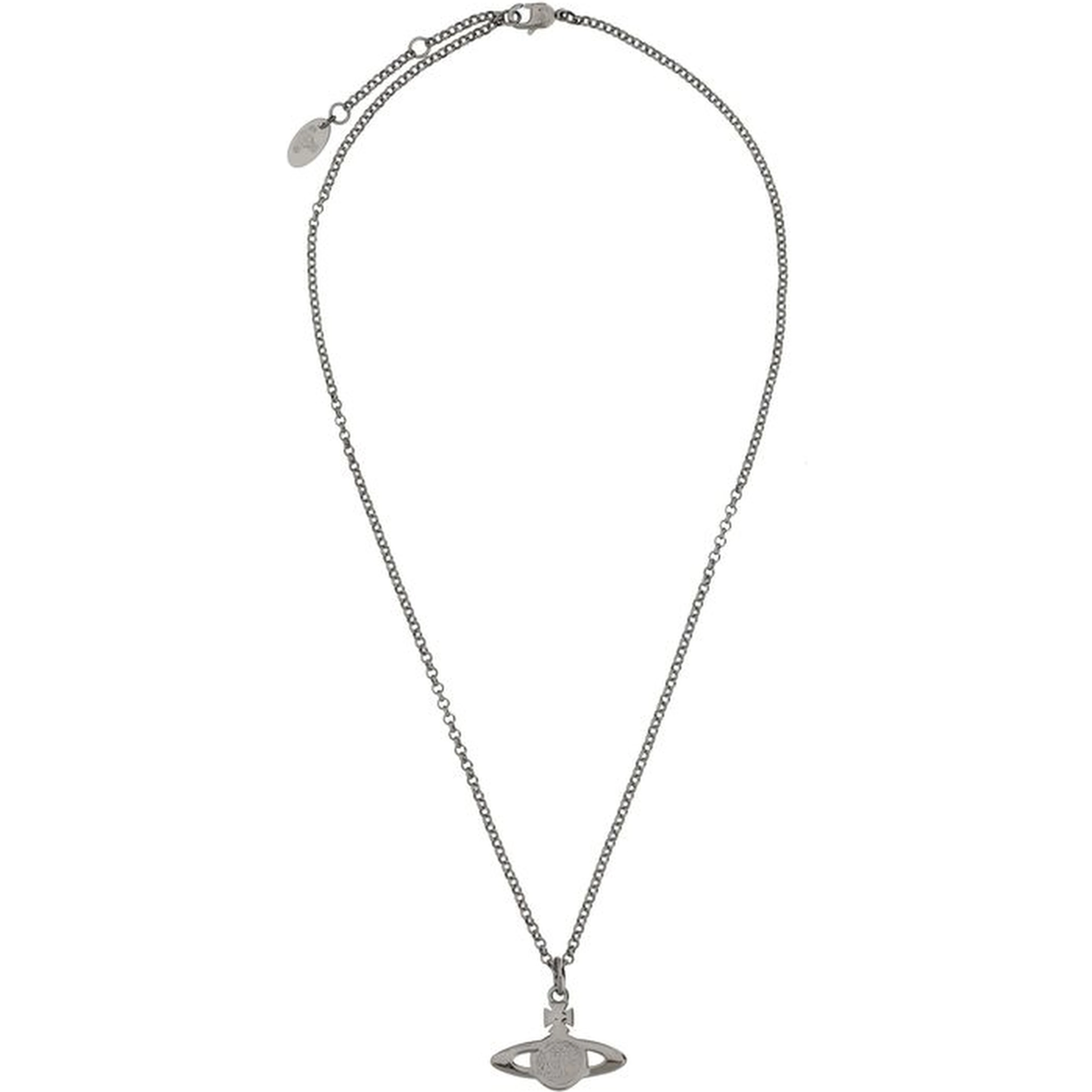 Gray Brass Necklace