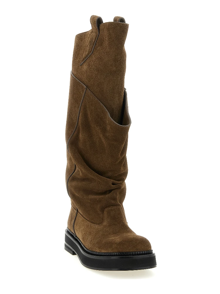 Brown Calfskin Over The Knee alternative