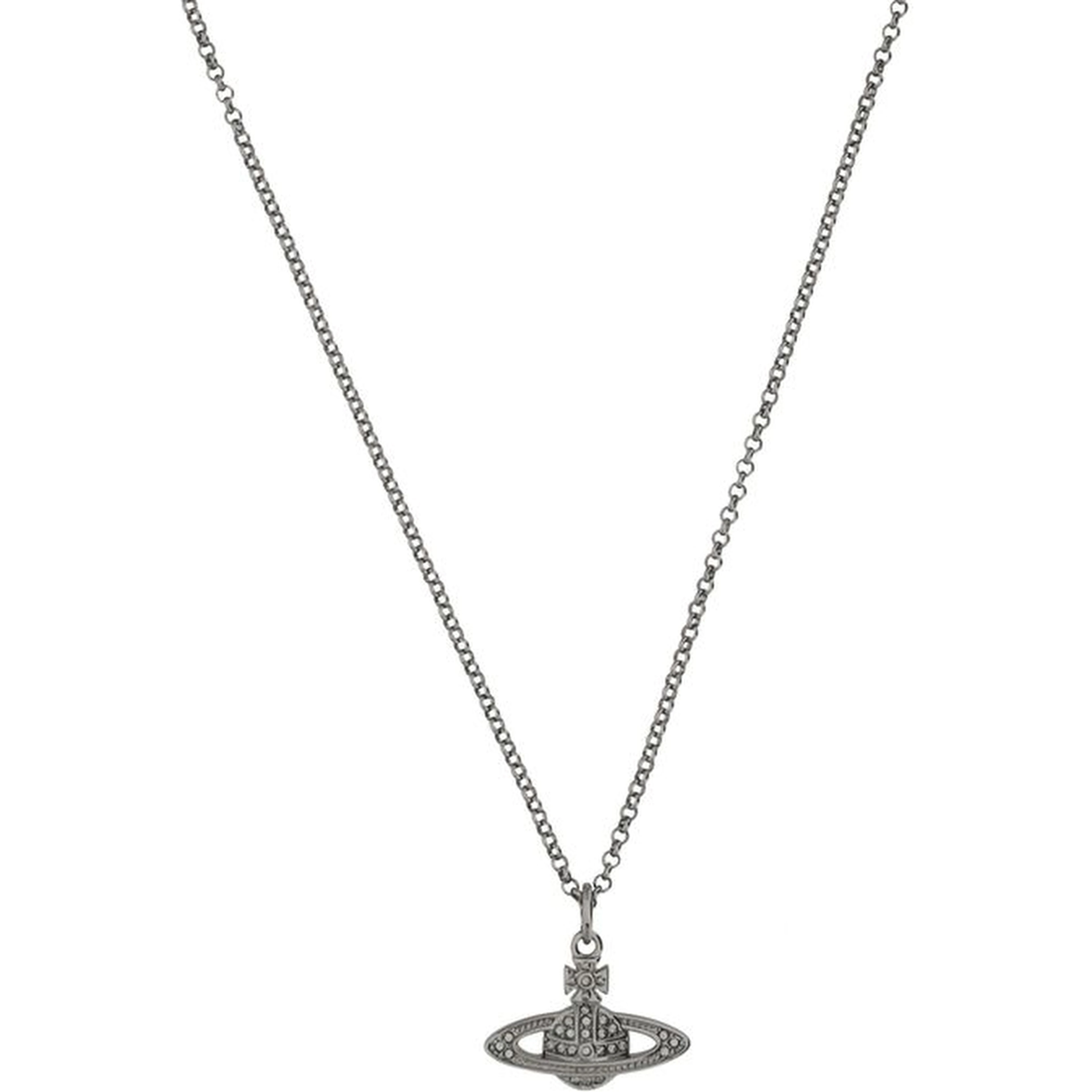 Gray Brass Necklace