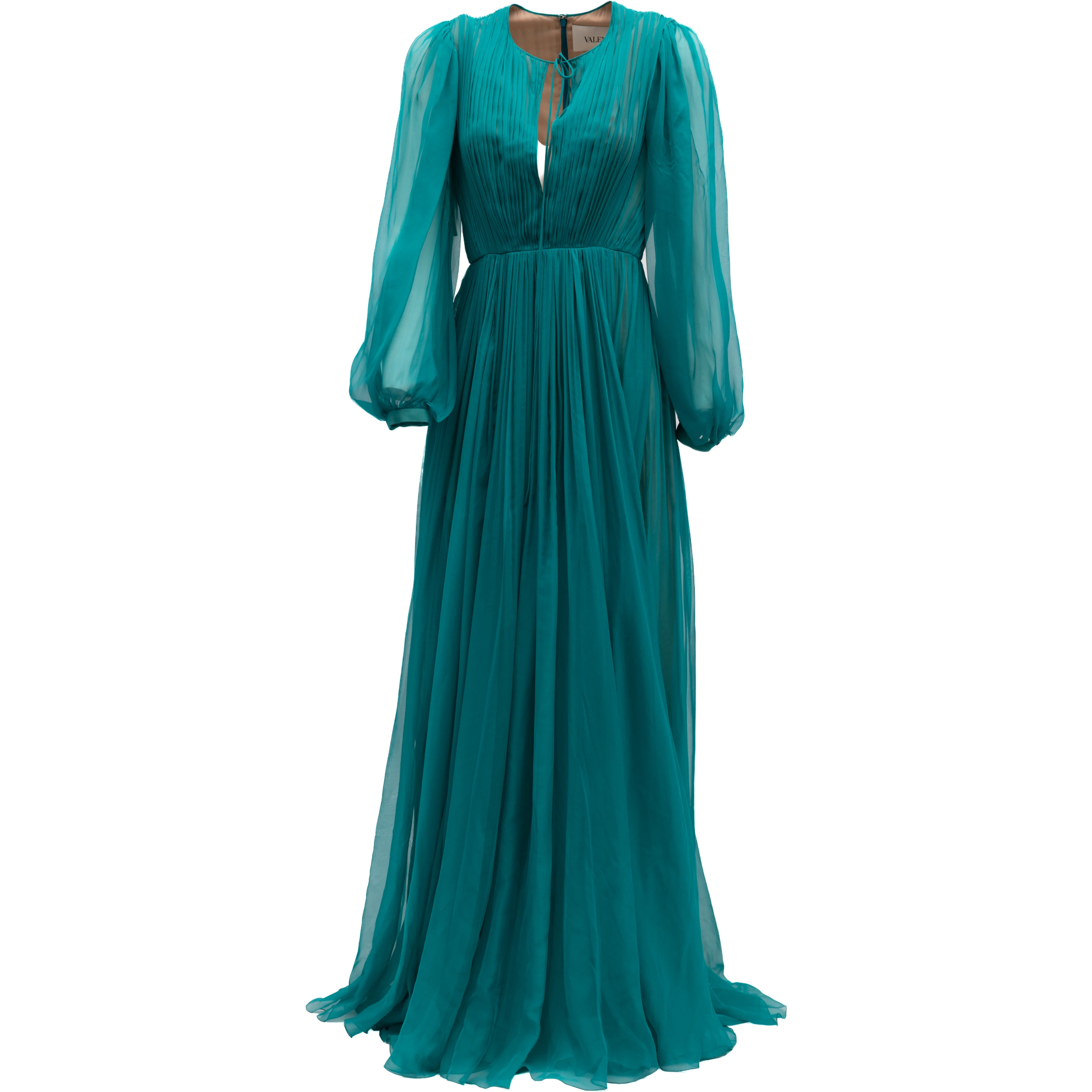 Teal Long Cocktail Dress