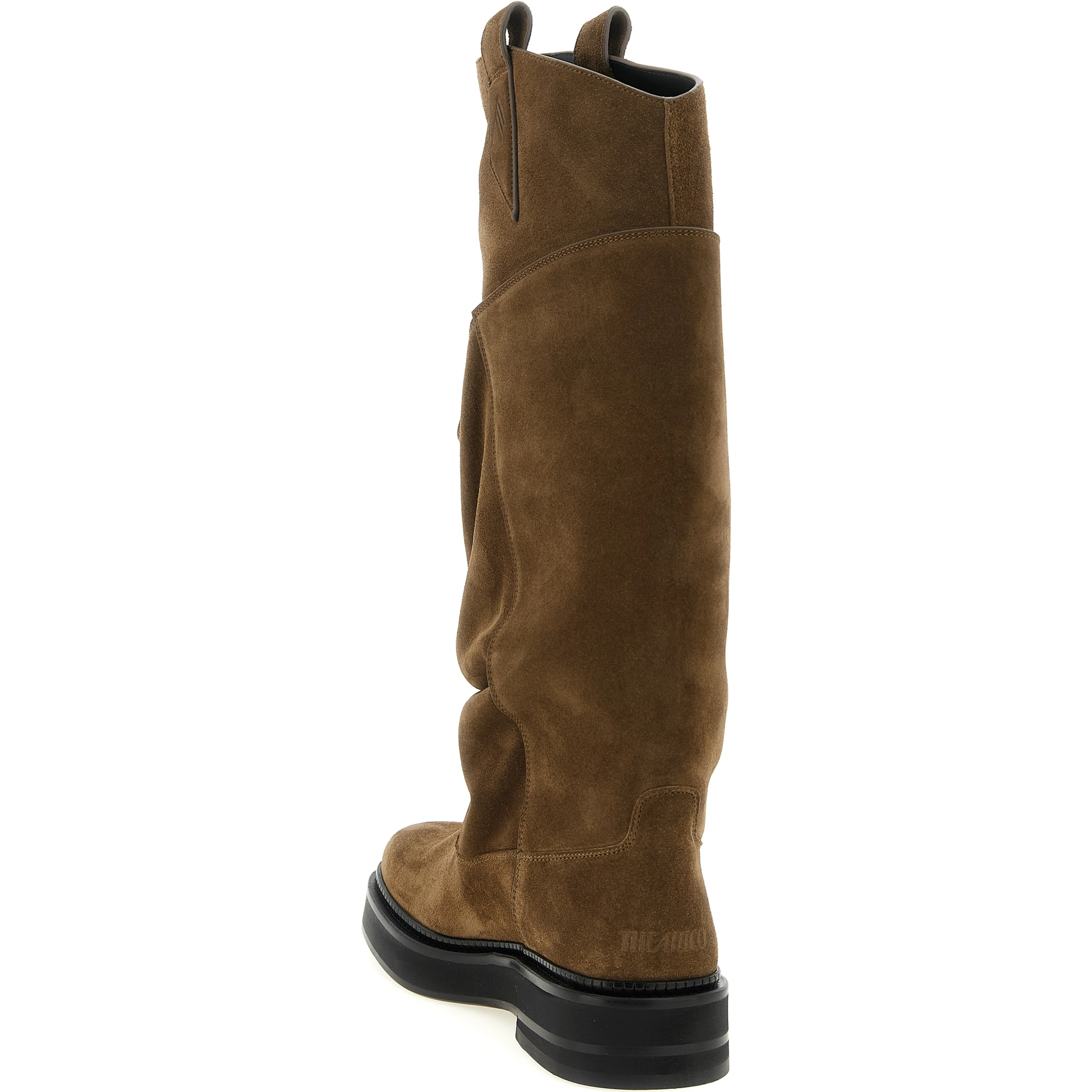 Brown Calfskin Over The Knee