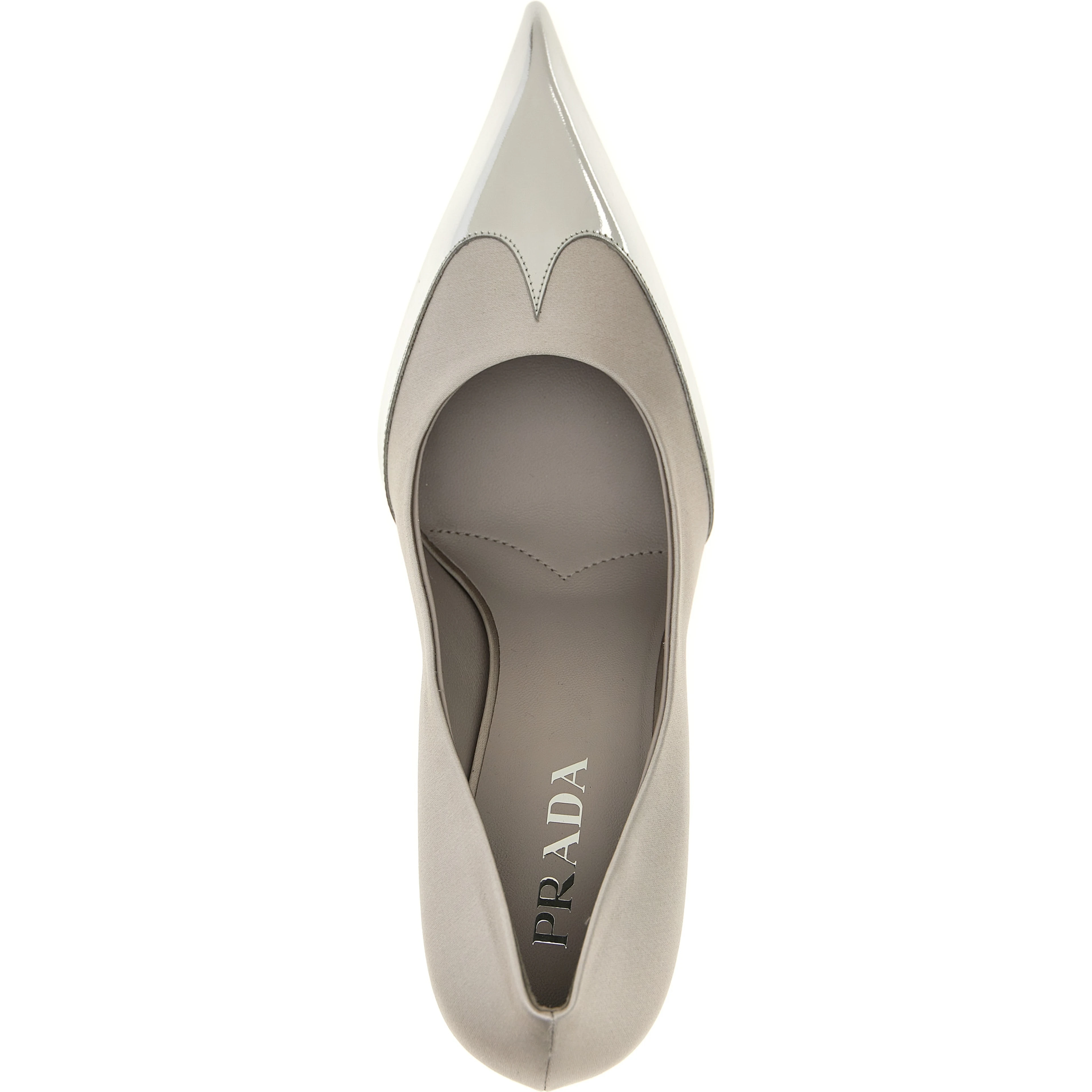 Silver Viscose High Heel Pumps