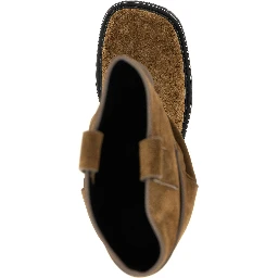 Brown Calfskin Over The Knee