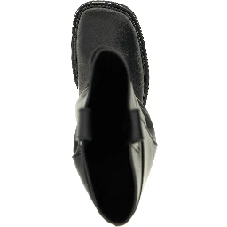 Black Calfskin Over The Knee