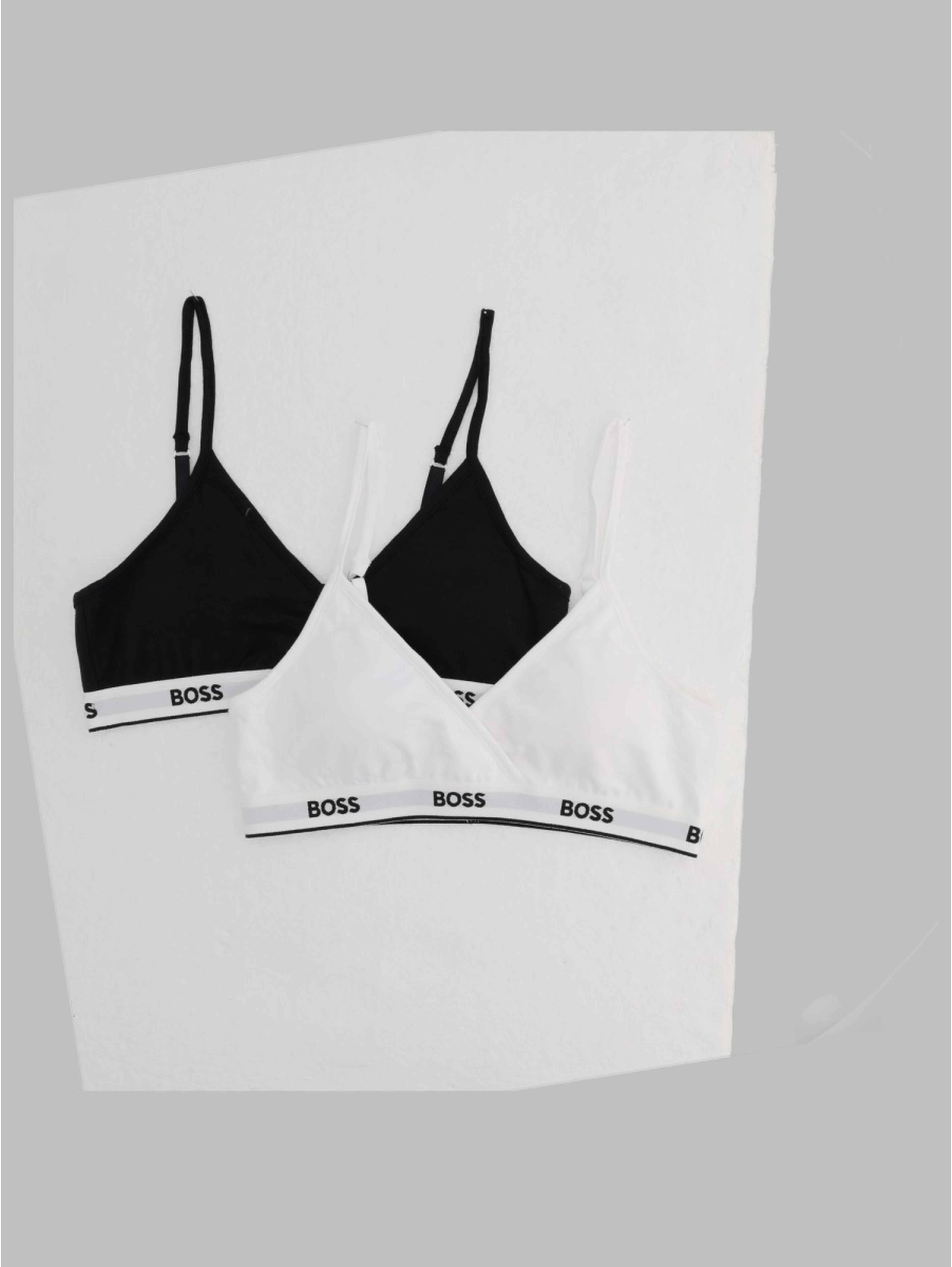 2-Pack reggiseno a triangolo con banda logata