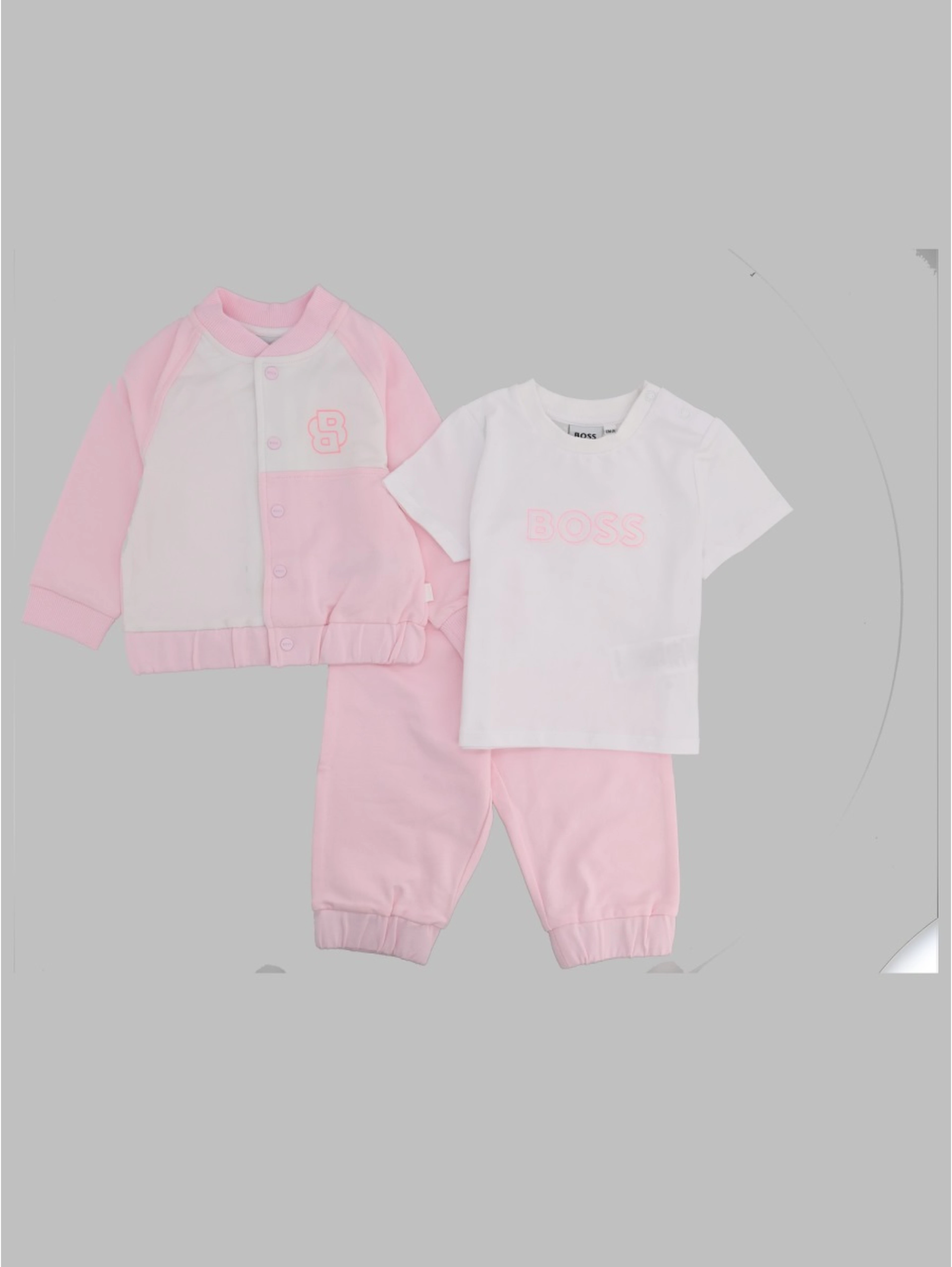 Set tuta sportiva e t-shirt con monogrammi doppia B