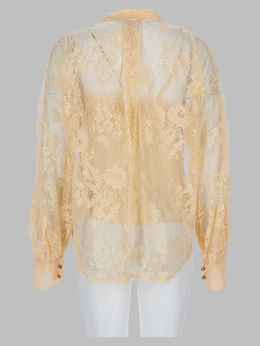 Blusa in Pizzo con Lavallière Valiant