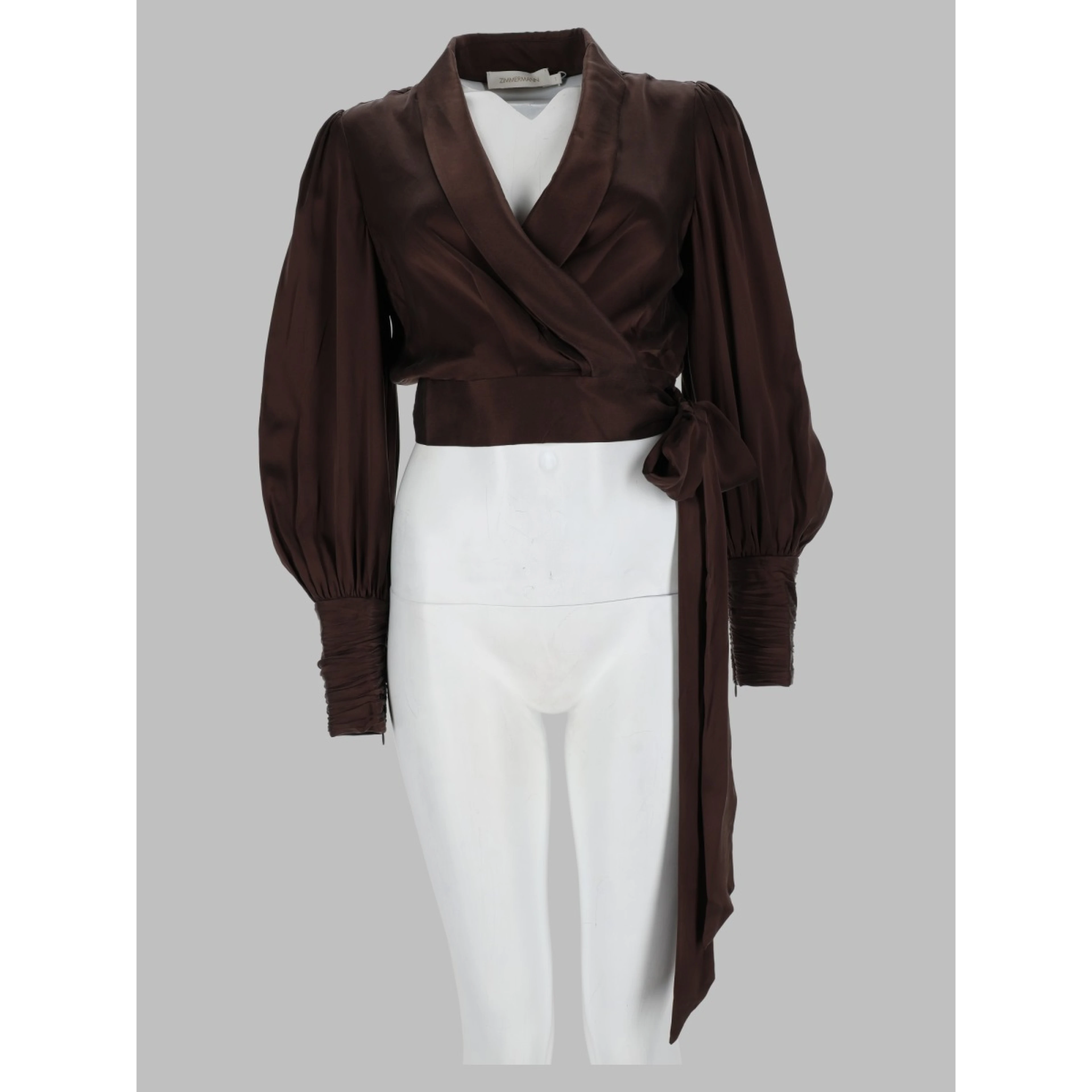 Blusa "Wrap" in Seta