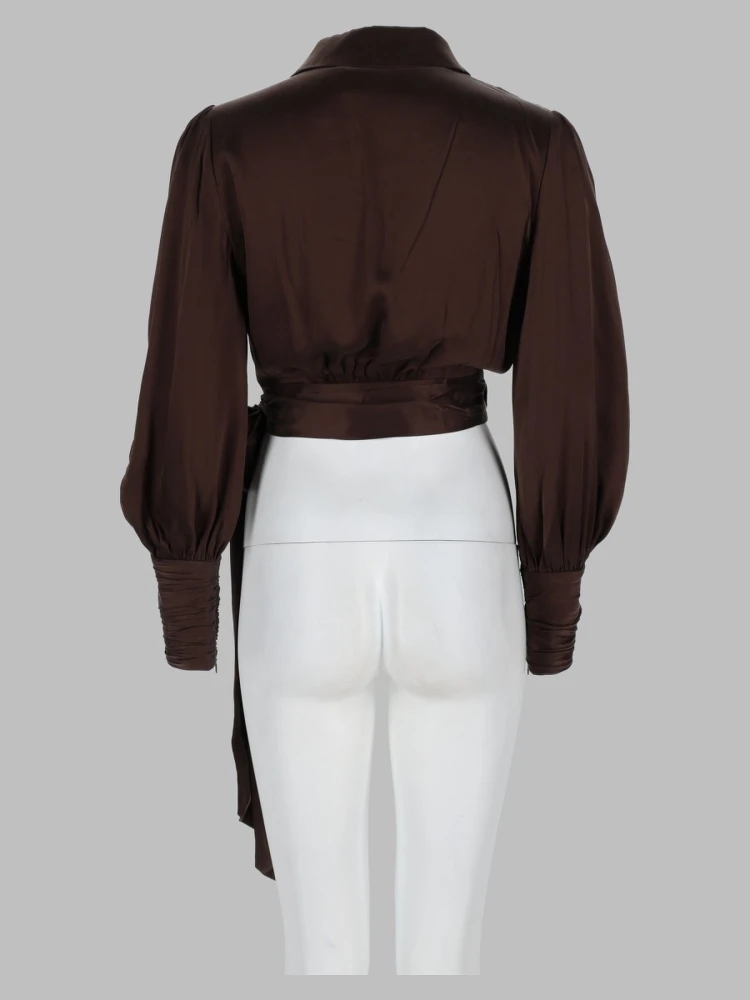 Blusa "Wrap" in Seta alternative