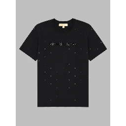 T-SHIRT CON LOGO E STRASS