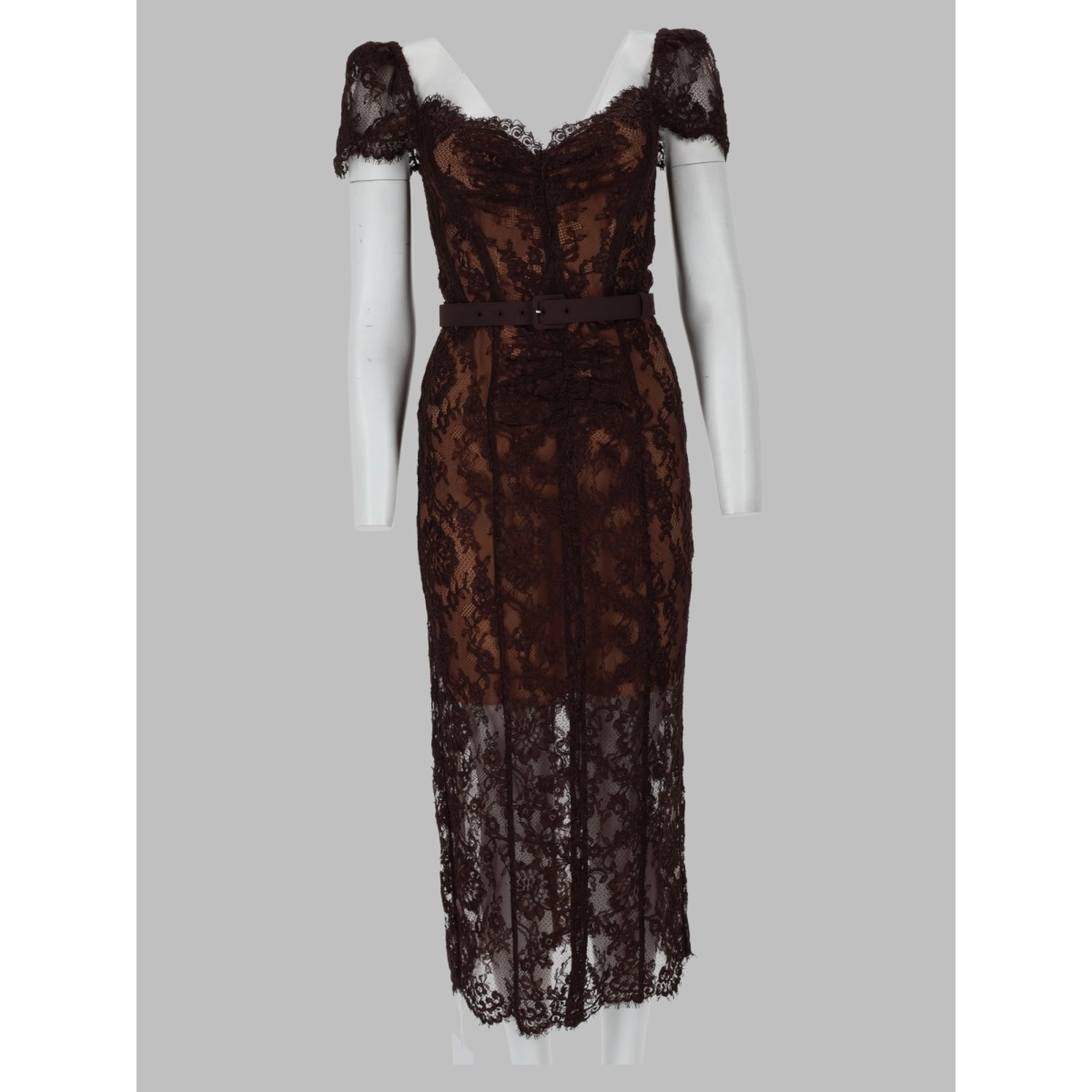 Abito Midi in Pizzo Floreale