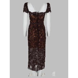 Abito Midi in Pizzo Floreale