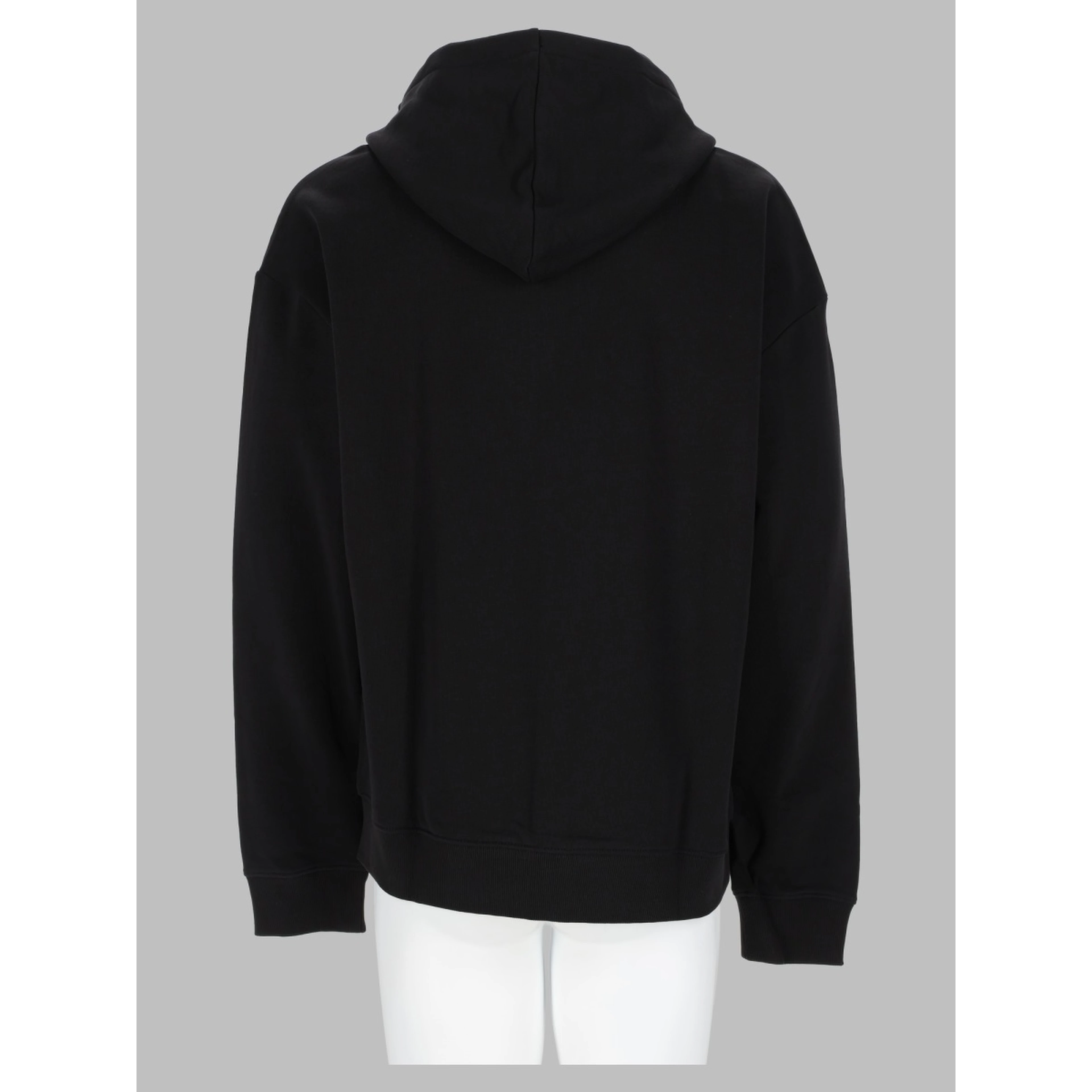 felpa con zip e logo