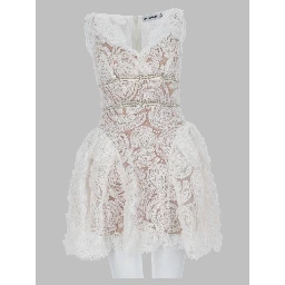 Mini Abito in Tulle e Pizzo