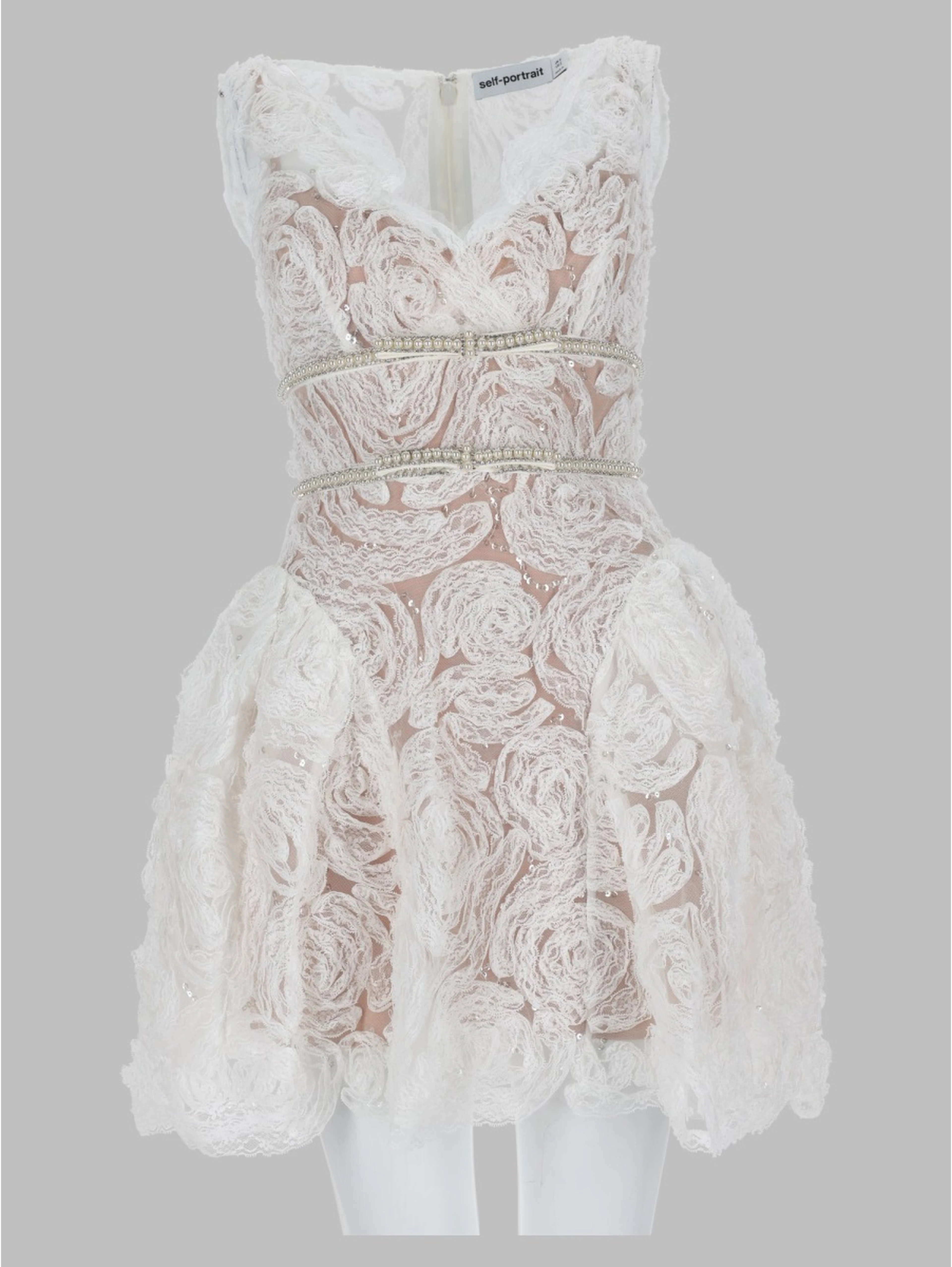 Mini Abito in Tulle e Pizzo