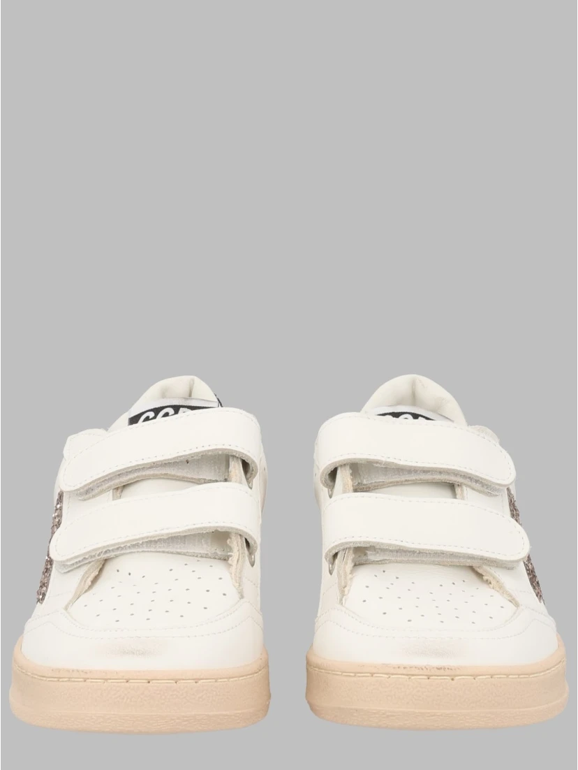 ball star strap leather upper toe strap heel and spur laminated star