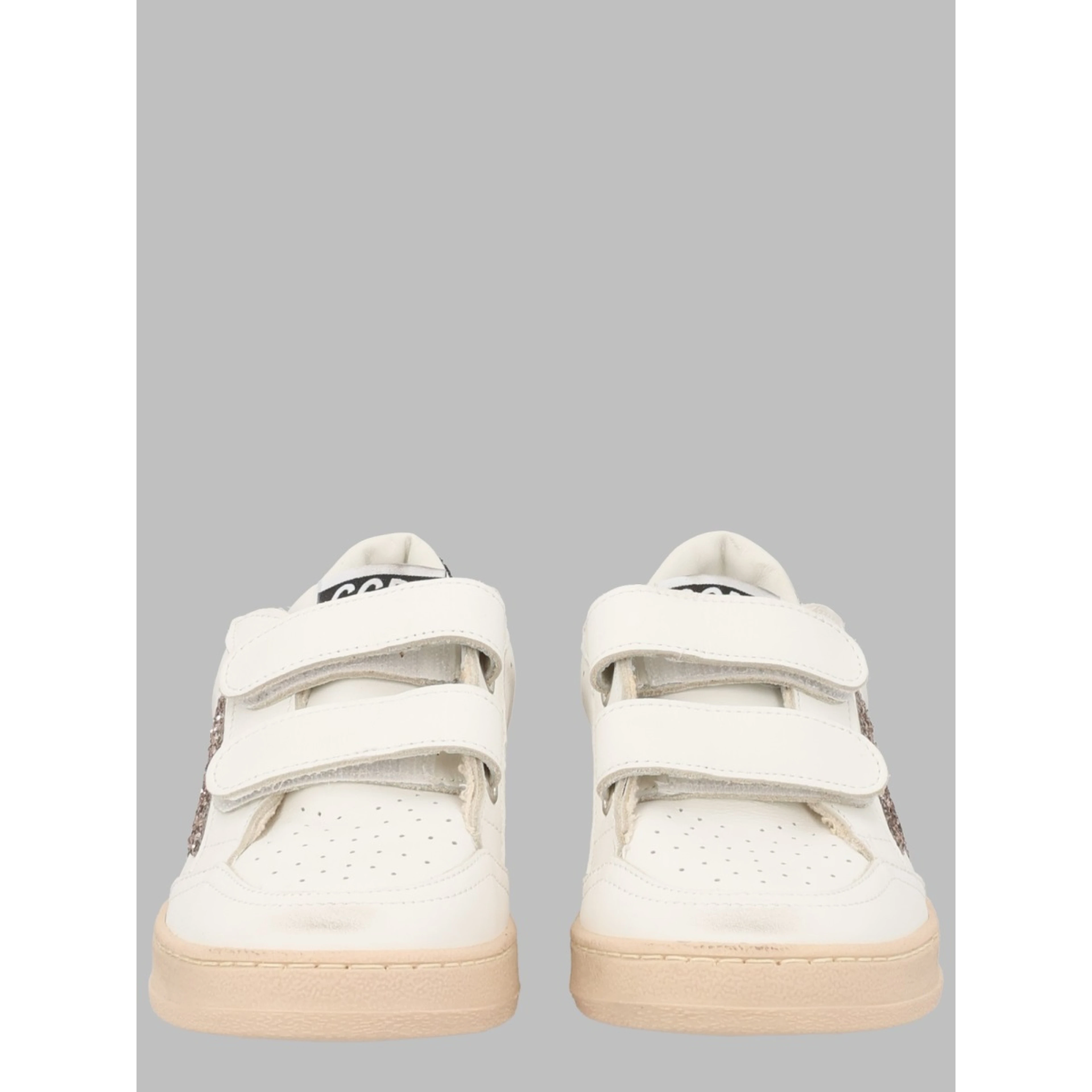ball star strap leather upper toe strap heel and spur laminated star