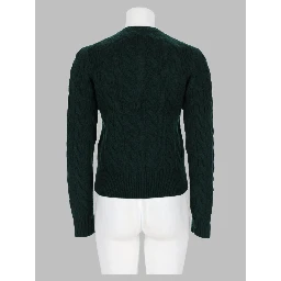 Cardigan A Trecce Con Logo