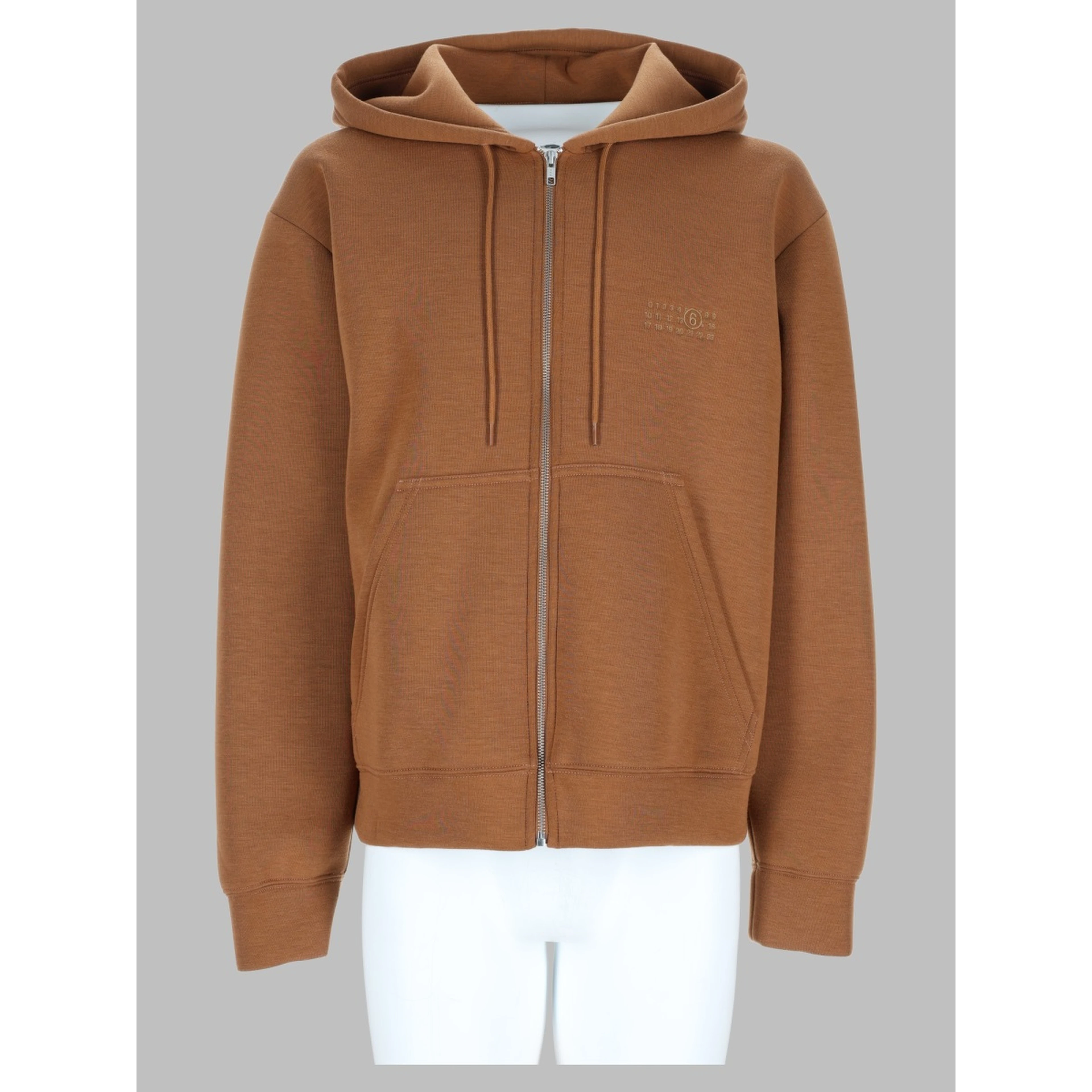 felpa con zip e cappuccio