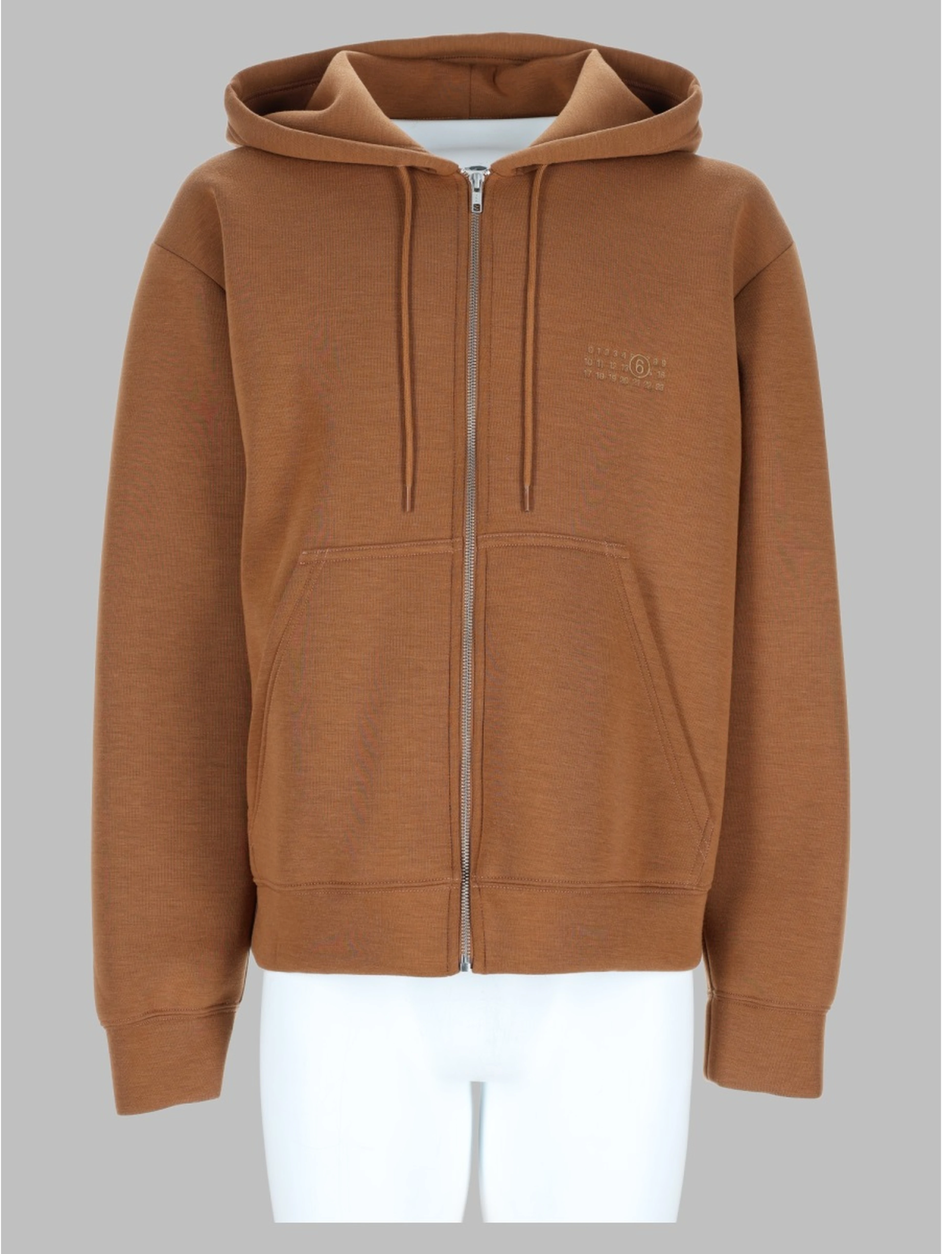 felpa con zip e cappuccio