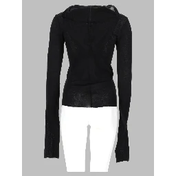 T-SHIRT "CROPPED HOODED RIB LS T"
