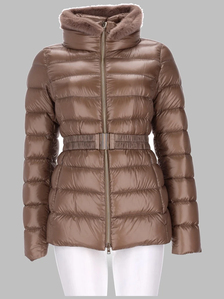 Piumino Con Cintura