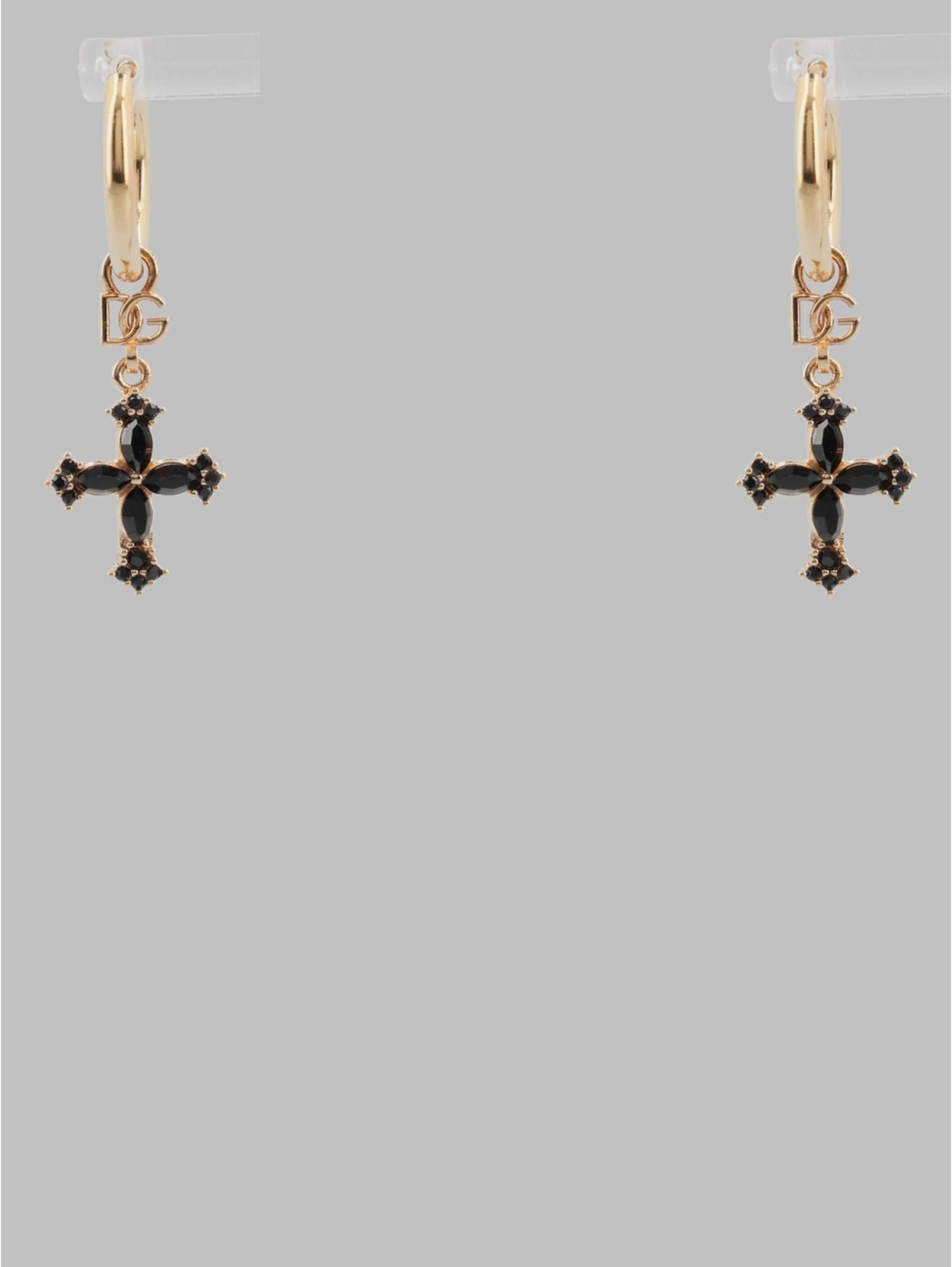 Orecchini Creola Con Croci E Strass