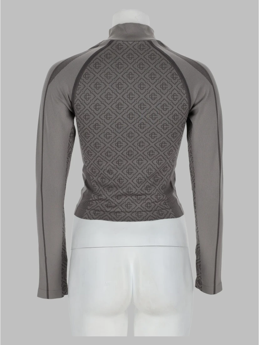 Top Monogram a Manica Lunga