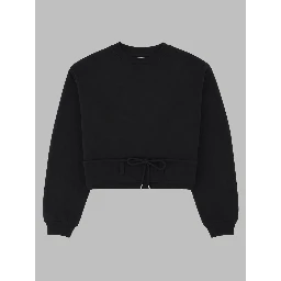 FELPA CROPPED CON COULISSE