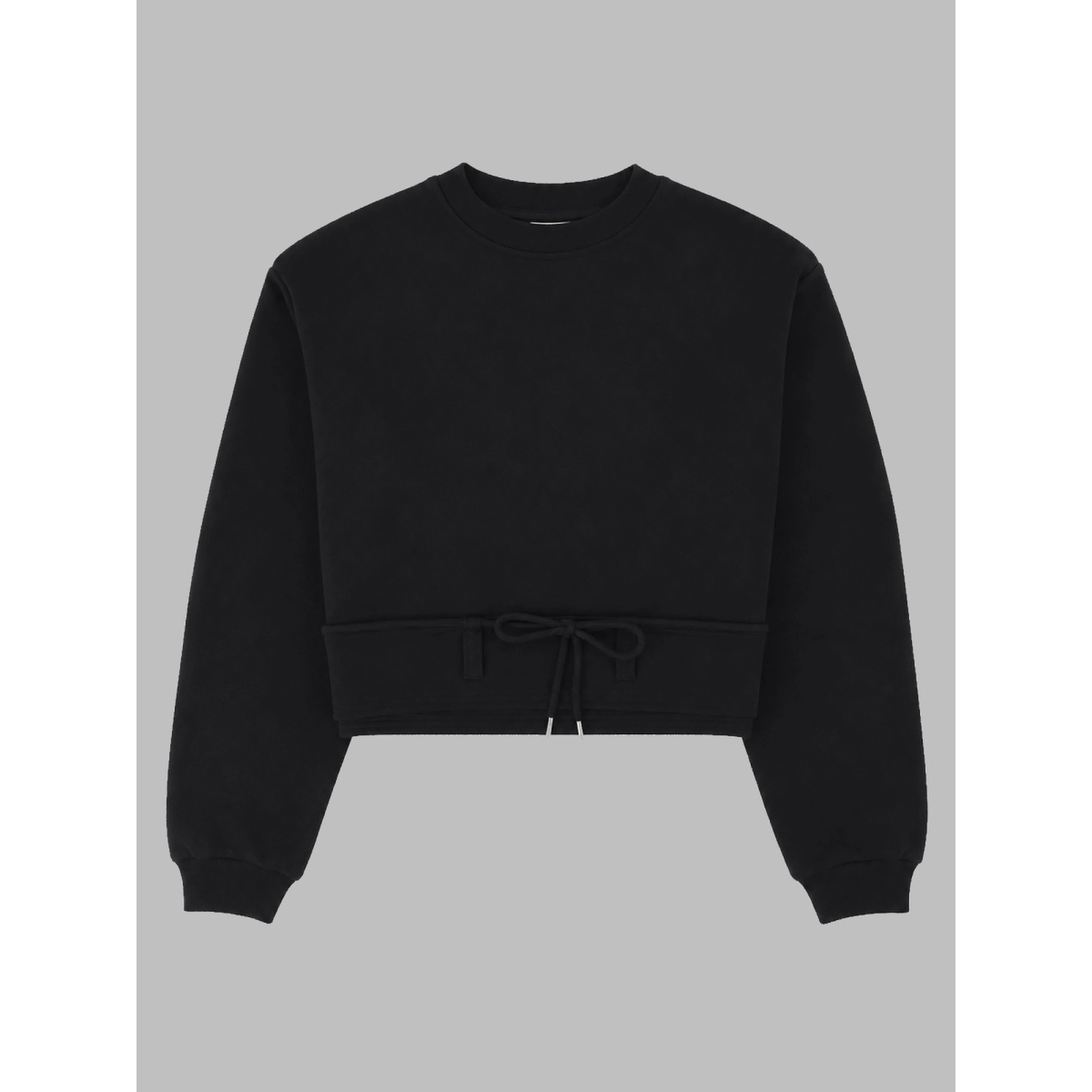 FELPA CROPPED CON COULISSE