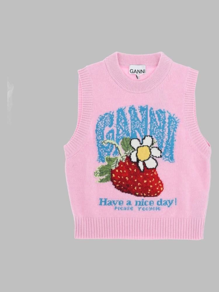 Gilet in Maglia con Logo