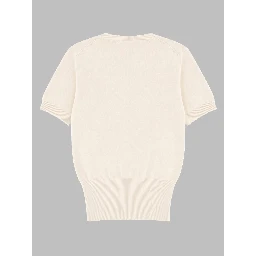 TOP IN MAGLIA "BEA" CON LOGO