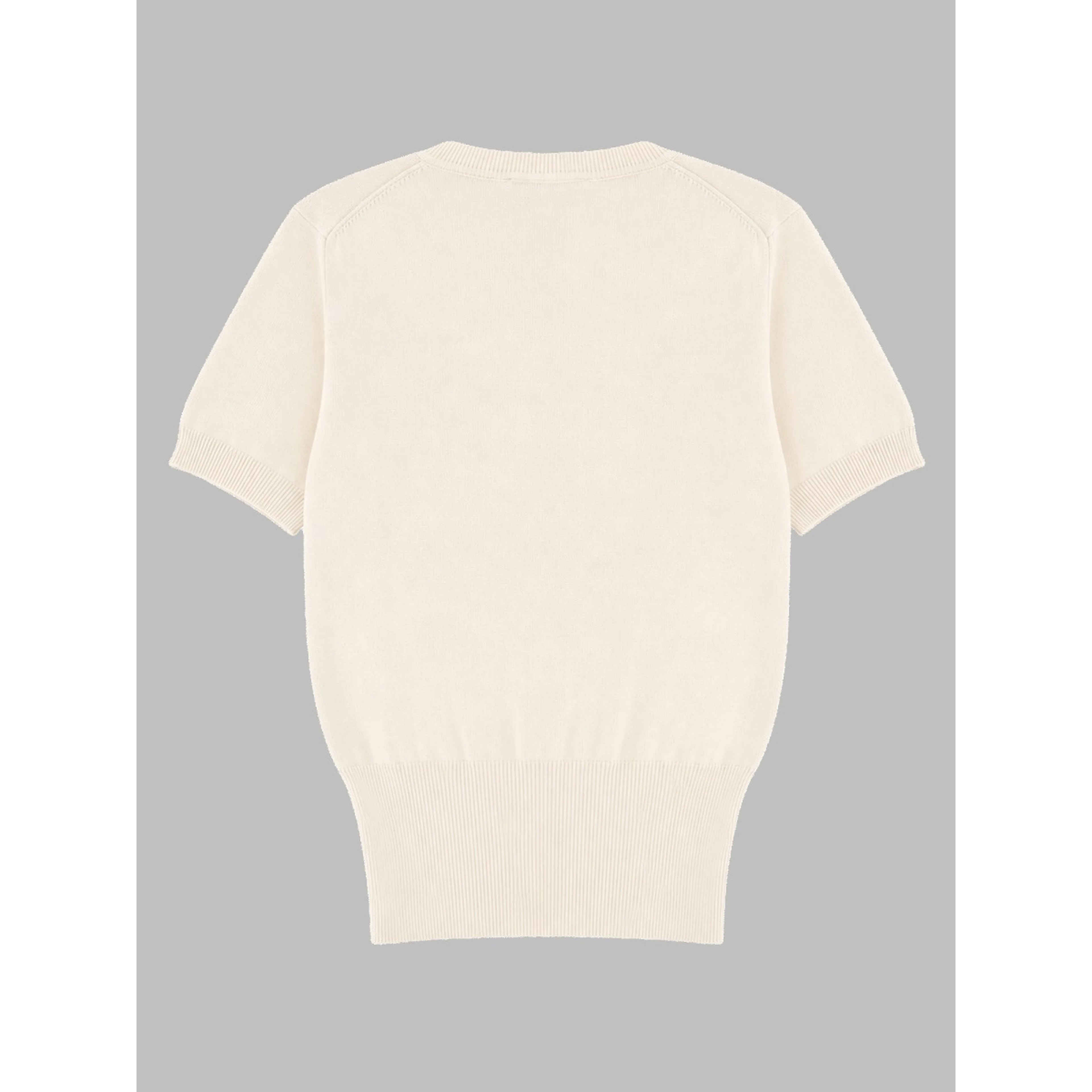 TOP IN MAGLIA "BEA" CON LOGO