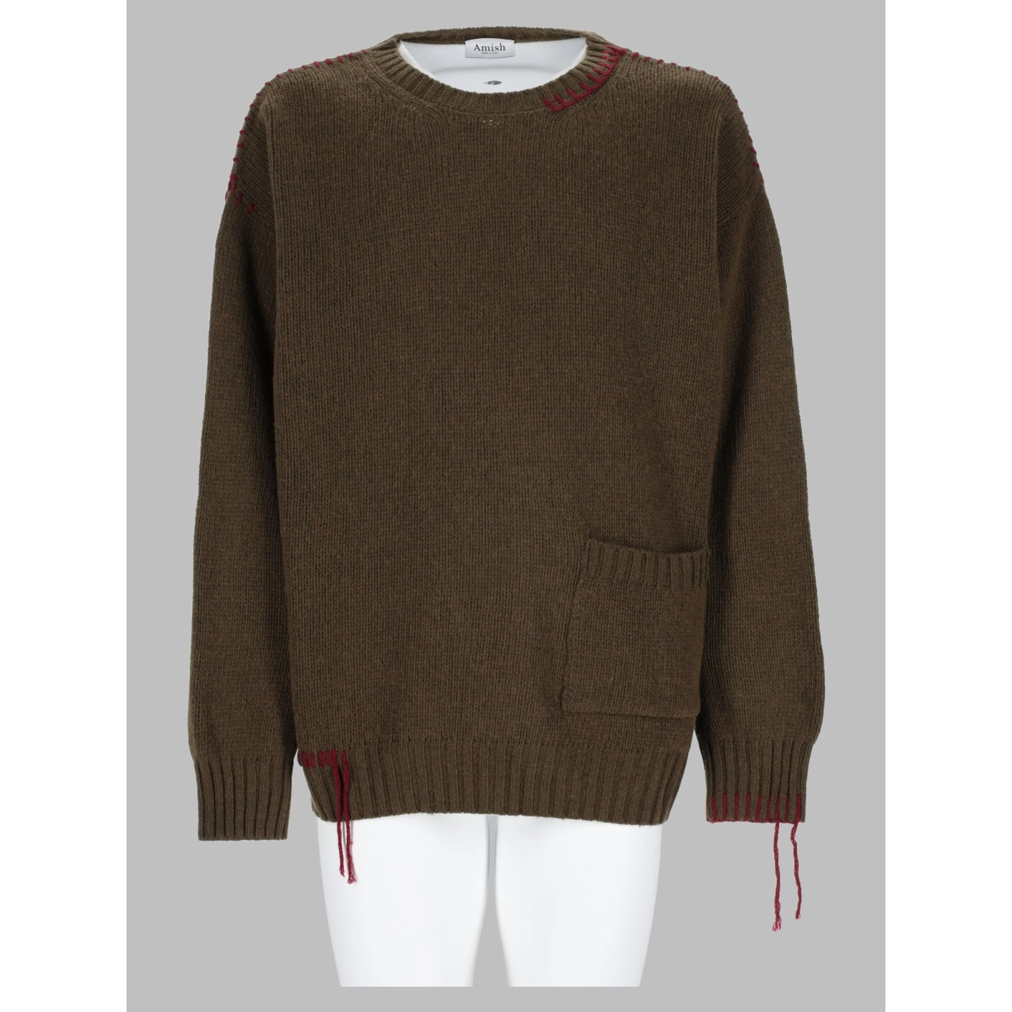 MAGLIA "CREW CROP" IN LANA