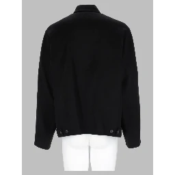 Giacca In Lana Double-Face Con Zip