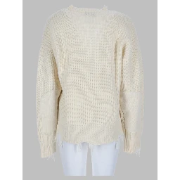Pullover Distressed Con Scollo A V