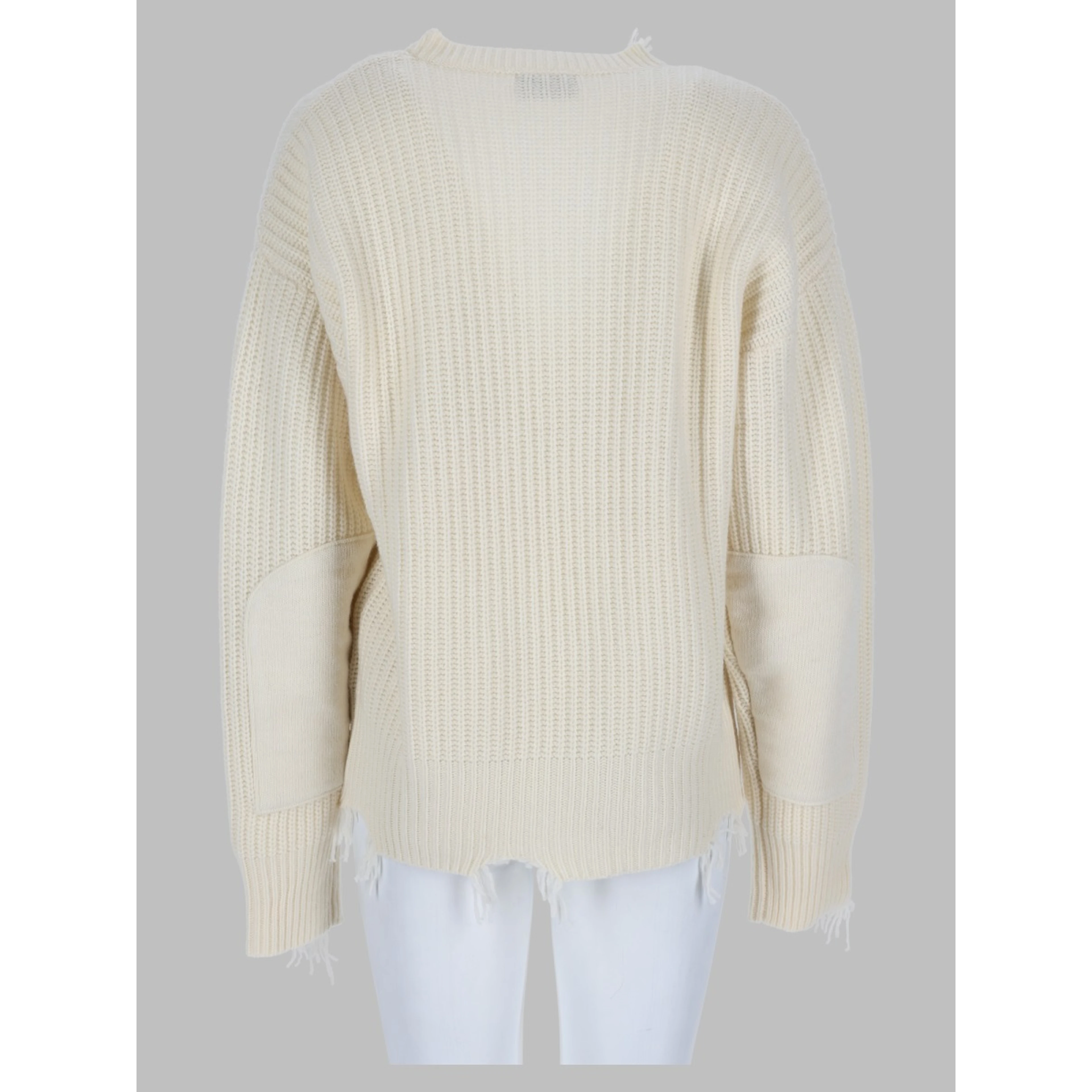 Pullover Distressed Con Scollo A V